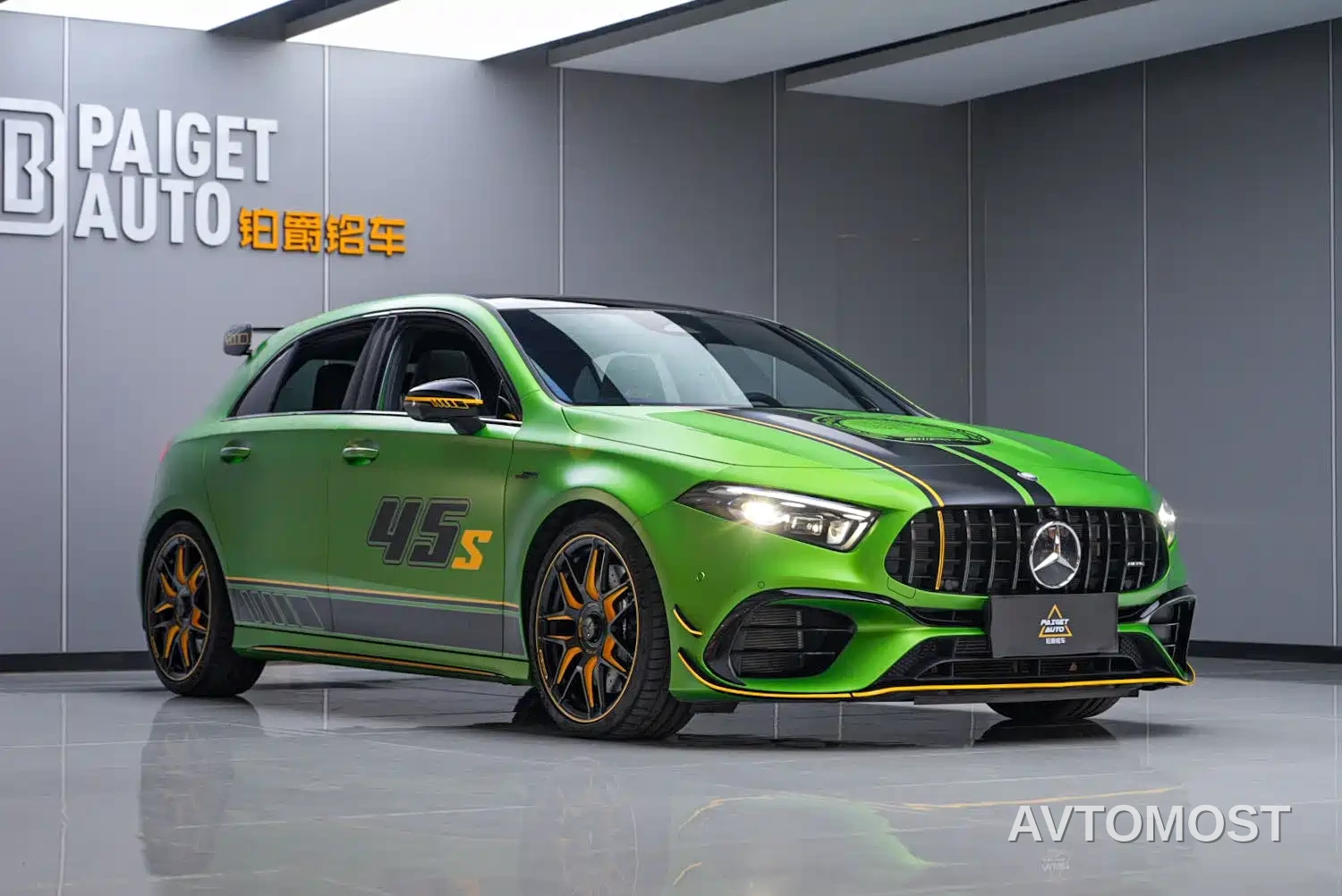 Mercedes-Benz A-Class AMG (Import) 2024 AMG A 45 S 4MATIC+ Magic Flame Green Special Edition — фото 2
