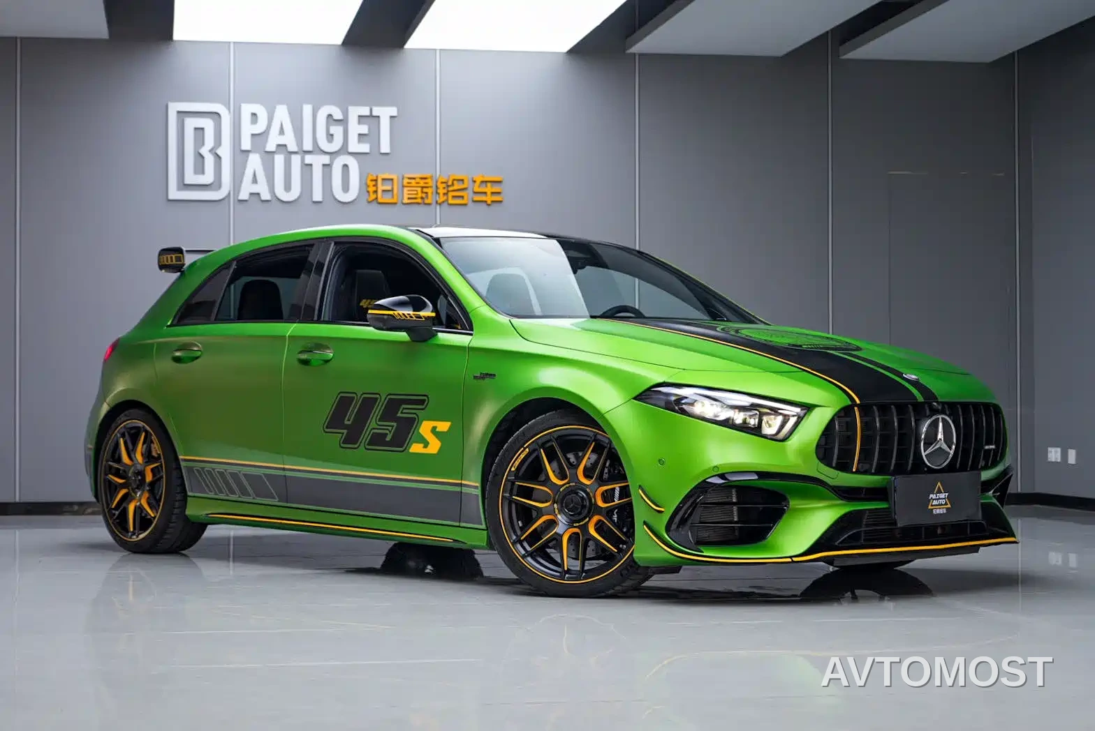 Mercedes-Benz A-Class AMG (Import) 2024 AMG A 45 S 4MATIC+ Magic Flame Green Special Edition — фото 5