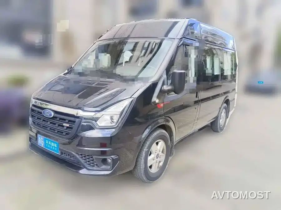 Ford New Generation Transit 2021 Model 2.2T Automatic Logistics Vehicle Pro Short Wheelbase 6-Seat Medium Roof China VI